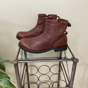 Eastland Jett Men's 11.5 Leather upper Boots Brown zip sides no inserts